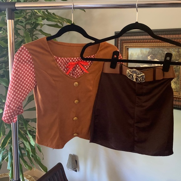 Western two piece costume size kids large - Picture 1 of 4